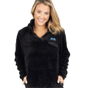 Simply Southern Black Fleece Pullover size M so soft!!